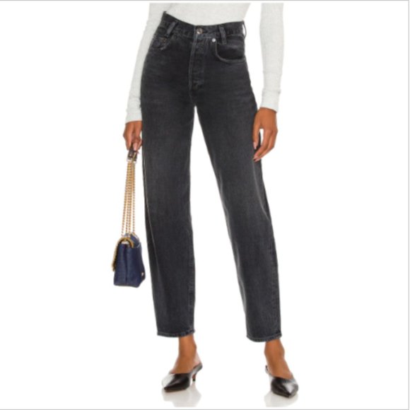 Agolde Faded Black Jeans A182-1157,All Products : American Fashion Style Bags On Sale